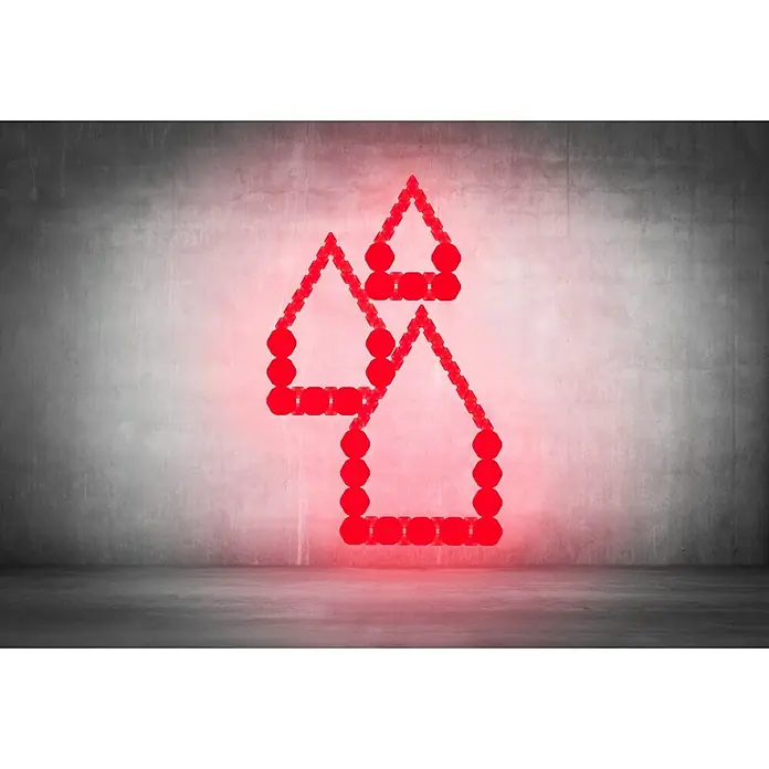 Nanoleaf LED-Panel Shapes Hexagons 15er Starter Set 2. Generation - L x B x H: 23 x 20 x 0,6 cm, Weiß, RGBW - Stimmungsaufnahme