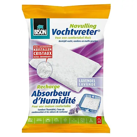 Bison Vochtvreter Luchtontvochtiger, navulverpakking Zak 450 g