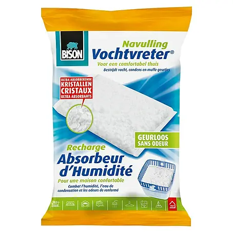 Bison Vochtvreter Luchtontvochtiger, navulverpakking Zak 450 g