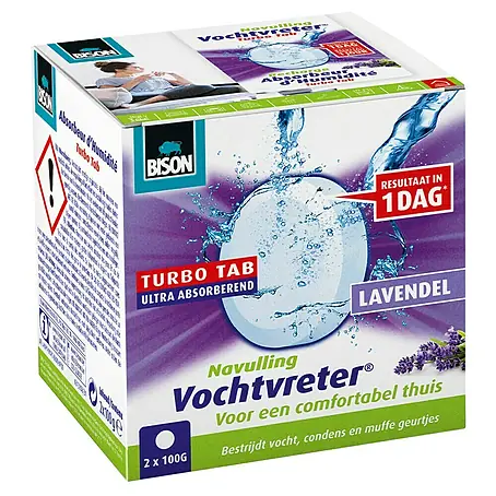 Bison Vochtvreter Luchtontvochtiger, navultabletten 2 x 100 g