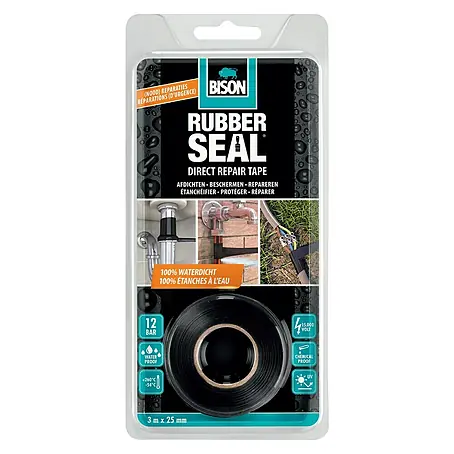 Bison Rubber Seal Reparatietape Blister 3 m x 25 mm
