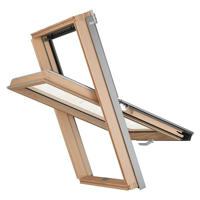 Solid Elements Dachfenster Safe - 55 x 98 cm - Diagonale Ansicht