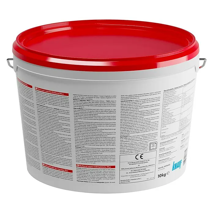 Knauf Rotband Flächenspachtel Plus - 10 kg - Rückansicht