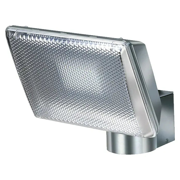 Brennenstuhl LED-Strahler - 17 W, Silber, L x B x H: 21 x 14,5 x 19,5 cm, IP44 - Diagonale Ansicht