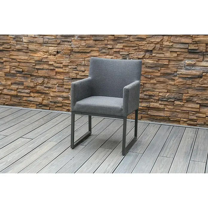 Sunfun Gartensessel Aria - B x T x H: 63 x 54 x 84 cm, Anthrazit - Stimmungsaufnahme