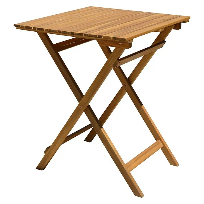 Conjunto de muebles de balcón Bristol - 3 piezas, Natural - Vista angular