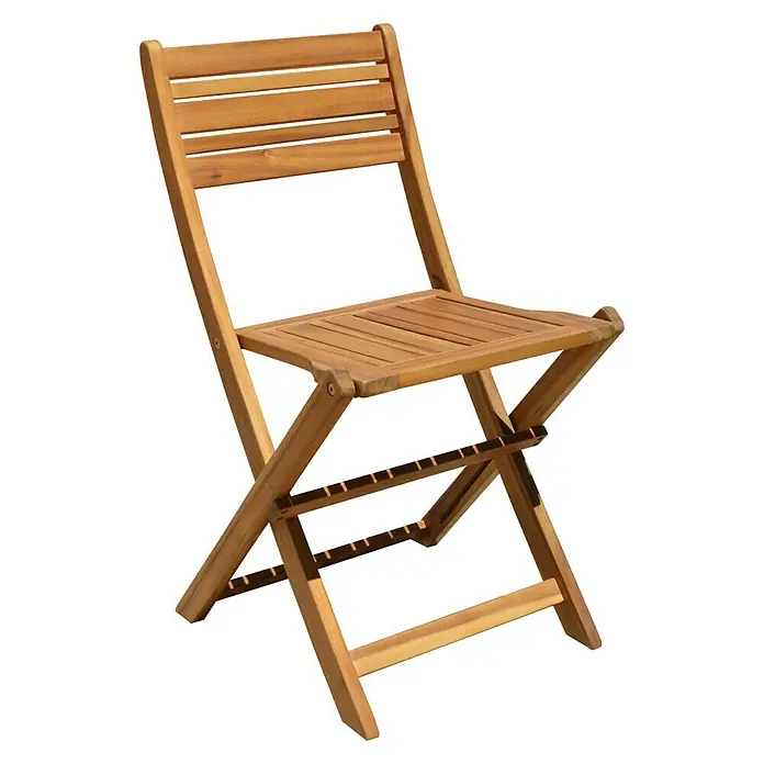 Conjunto de muebles de balcón Bristol - 3 piezas, Natural - Vista angular