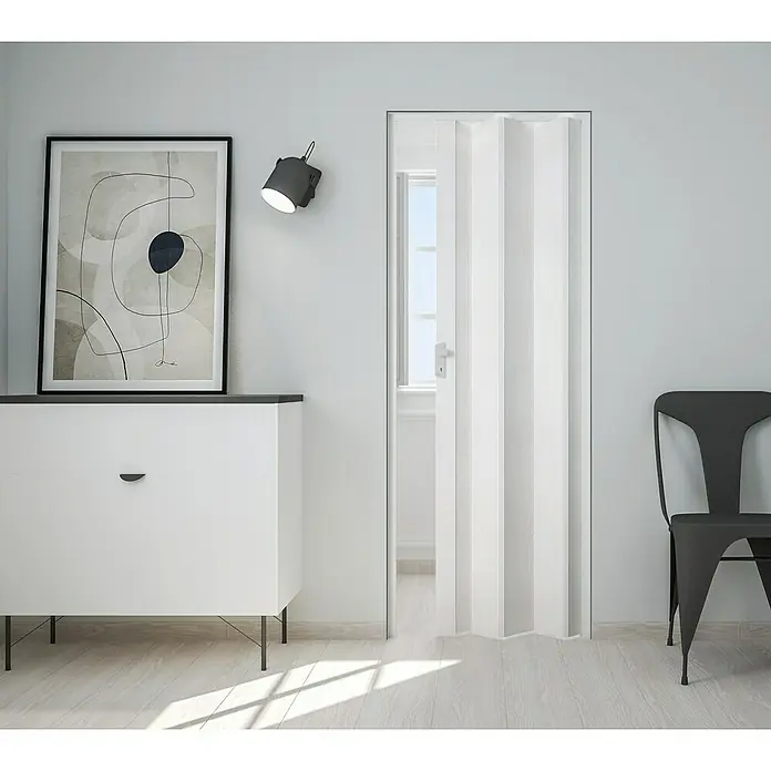 Marley Harmonika vrata Rapido - Bijeli jasen, 83 x 204 cm - Živopisni prikaz