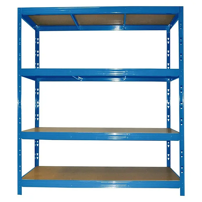 Regalux Metalni regal za teški teret XXL - 60 x 160 x 185 cm, Nosivost: 350 kg/polica, Uticanje - Dijagonalni pogled