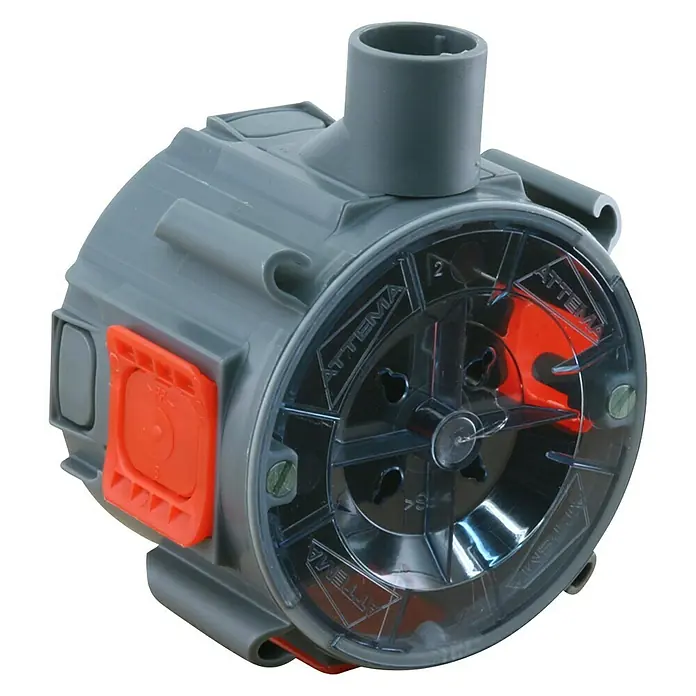 Attema Inbouwdozen Klemvast U50 10 stuks - Inbouwdiepte: 50 mm, Diameter: 85 mm - Diagonaal zicht