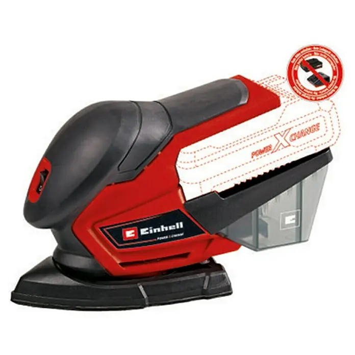 Einhell Power X-Change Akumulatorska višenamjenska brusilica - Bez akumulatora, 18 V, 24.000 o/min - Pogled s lijeve strane