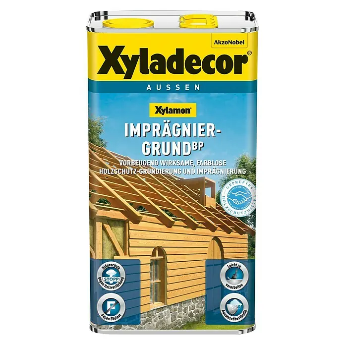 Xyladecor Holz-Imprägnierung BP - Inhalt: 5 l, Farbe: Farblos - Vorderansicht