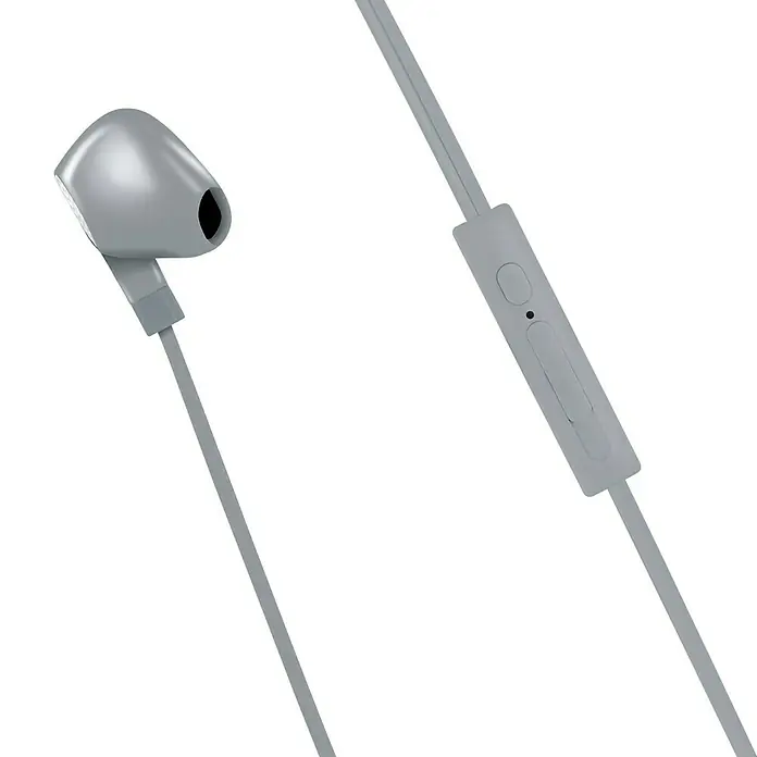 Metronic Auriculares con micro - Clavija Jack 3,5 mm, Beige, Longitud del cable: 1,2 m - Primer plano