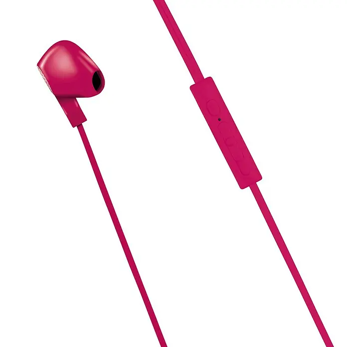 Metronic Auriculares con micro - Clavija Jack 3,5 mm, Violeta, Longitud del cable: 1,2 m - Primer plano