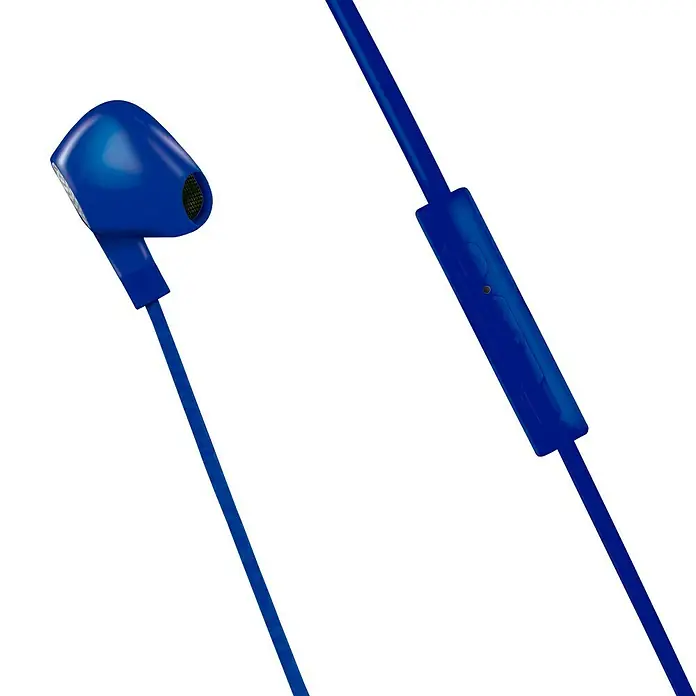 Metronic Auriculares con micro - Clavija Jack 3,5 mm, Azul, Longitud del cable: 1,2 m - Primer plano