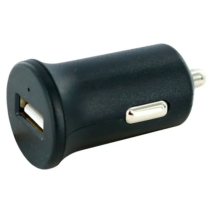 Metronic Cargador de encendedor de automóvil USB Mooov - Negro - Vista angular