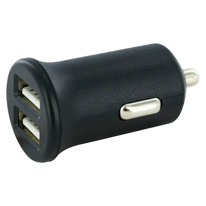 Metronic Cargador de encendedor de automóvil USB 2 Mooov - Negro - Vista angular