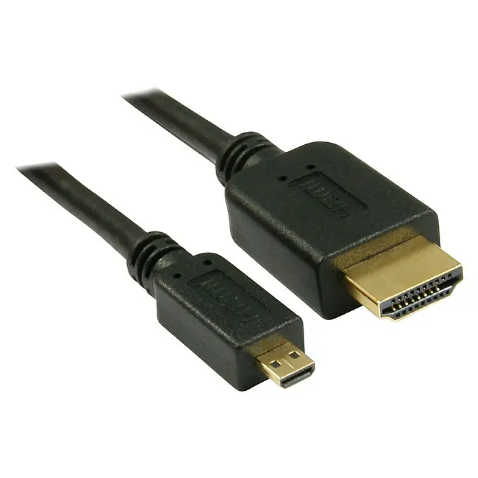 Metronic Cable HDMI mini Macho - Largo: 1,5 m, Apantallado, Contactos con chapado dorado, 10,2 Gbit/s - Vista angular