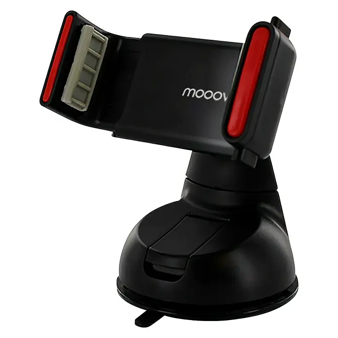 Soporte para Smartphone para coche con ventosa - Negro, Plástico - Vista angular