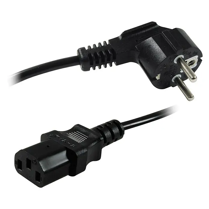 Metronic Cable para red - Largo: 2 m, Negro - Vista angular