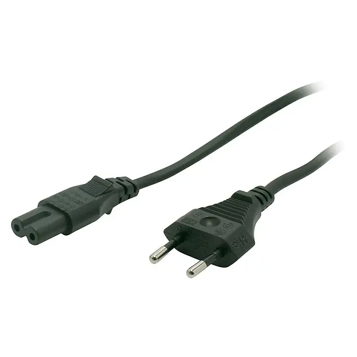 Metronic Cable de alimentación eléctrica - Largo: 1,5 m, Negro - Vista angular