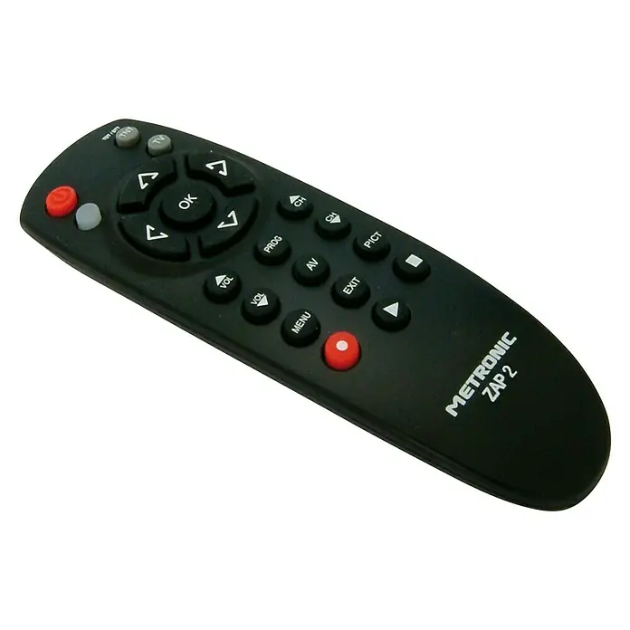 Metronic Mando a distancia universal ZAP2 TV+TDT - Negro - Vista angular