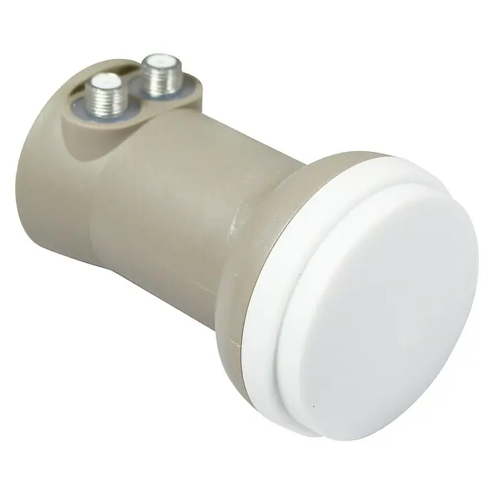 Metronic Twin LNB universal - Toma de alimentación: 40 mm, Gris claro - Vista angular