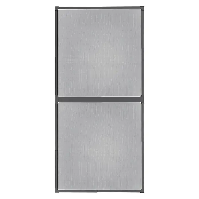 Tesa Insektenschutztür Insect Stop FALT - B x H: 100 x 220 cm, Farbe Rahmen: Anthrazit, Schrauben - Vorderansicht