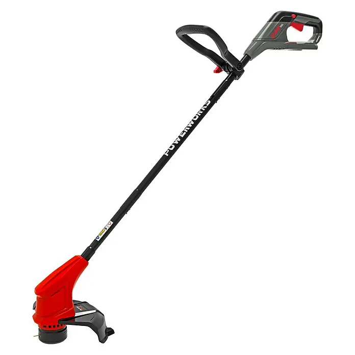 Powerworks Dual Voltage Akumulatorski trimer P24ST25 - 24 V, Litij-ionska, Bez akumulatora, Širina reza: 25 cm - Dijagonalni pogled