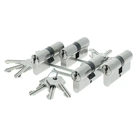 Starx  Profielcilinder 4 x vernikkeld 60 mm