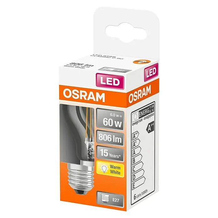 Osram Retrofit LED žarulja - E27, 6 W, P45, 806 lm - Dijagonalni pogled