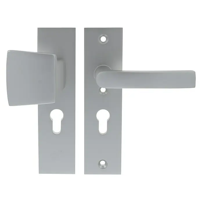Starx Deurbeslag duwergarnituur Kortschild PC55 - Beveiligings-deurbeslagset, Aluminium - Vooraanzicht