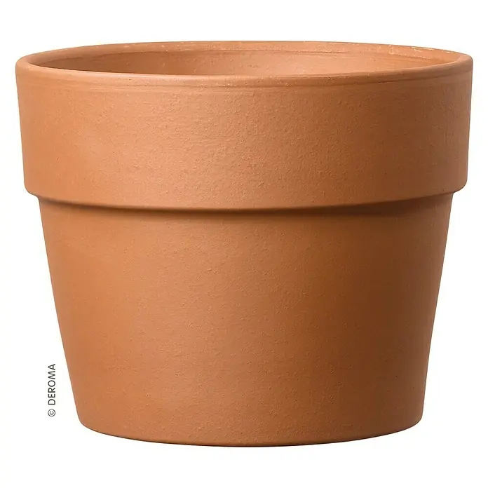 Deroma Pflanztopf Perfetto - Außenmaß (Ø x H): 50 x 38,9 cm, Naturmaterialien, Terracotta - Vorderansicht