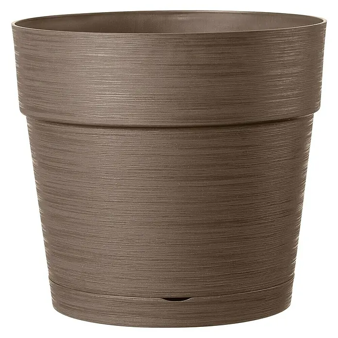 Deroma Pflanztopf Save - Außenmaß (Ø x H): 25 x 22,2 cm, Kunststoff, Camel - Vorderansicht