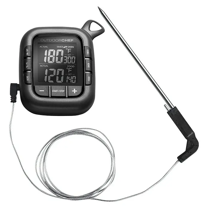 Outdoorchef Grill-Thermometer Gourmet Check - Schwarz, Batteriebetrieben - Ansicht von oben