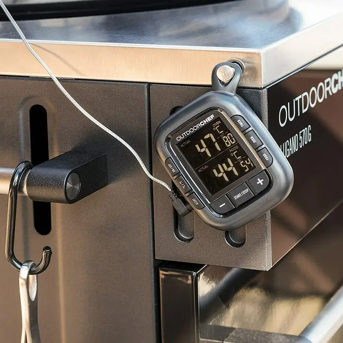 Outdoorchef Grill-Thermometer Gourmet Check - Schwarz, Batteriebetrieben - Detailaufnahme