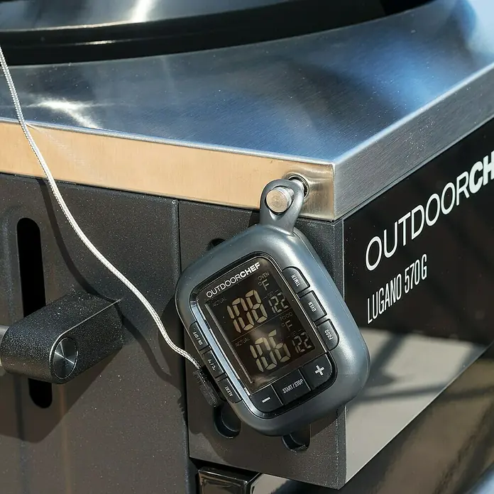 Outdoorchef Grill-Thermometer Gourmet Check - Schwarz, Batteriebetrieben - Detailaufnahme