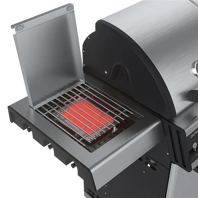 Outdoorchef Seitenkocher Blazing Zone - Passend für: Outdoorchef Gasgrill Dualchef 325 G &  425 G - Detailaufnahme