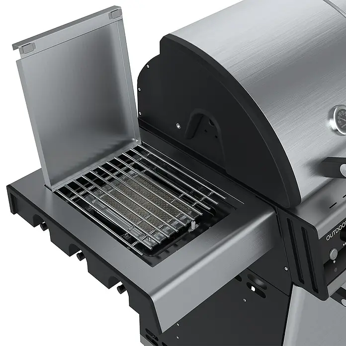 Outdoorchef Seitenkocher Blazing Zone - Passend für: Outdoorchef Gasgrill Dualchef 325 G &  425 G - Detailaufnahme