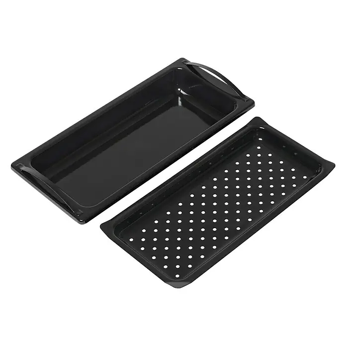 Outdoorchef Grillrost-Set DGS - Stahl, Porzellanemailliert, 2 -tlg. - Diagonale Ansicht
