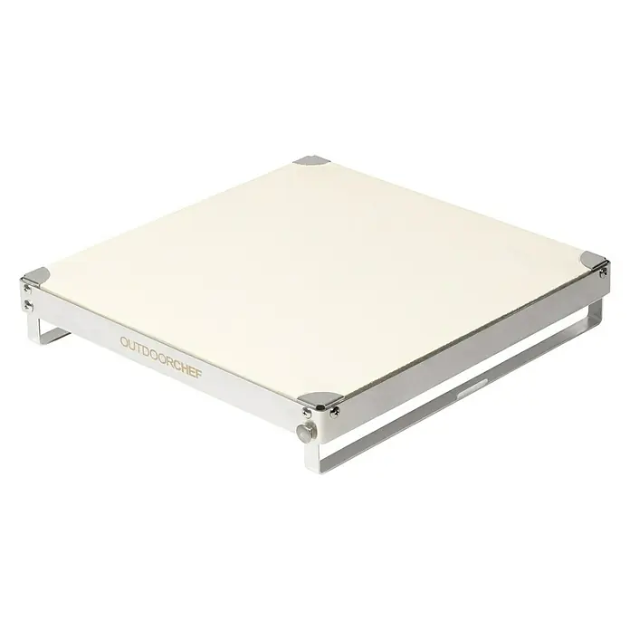 Outdoorchef Pizzastein DGS - Kunststein, L x B x H: 37 x 37 x 6 cm - Diagonale Ansicht