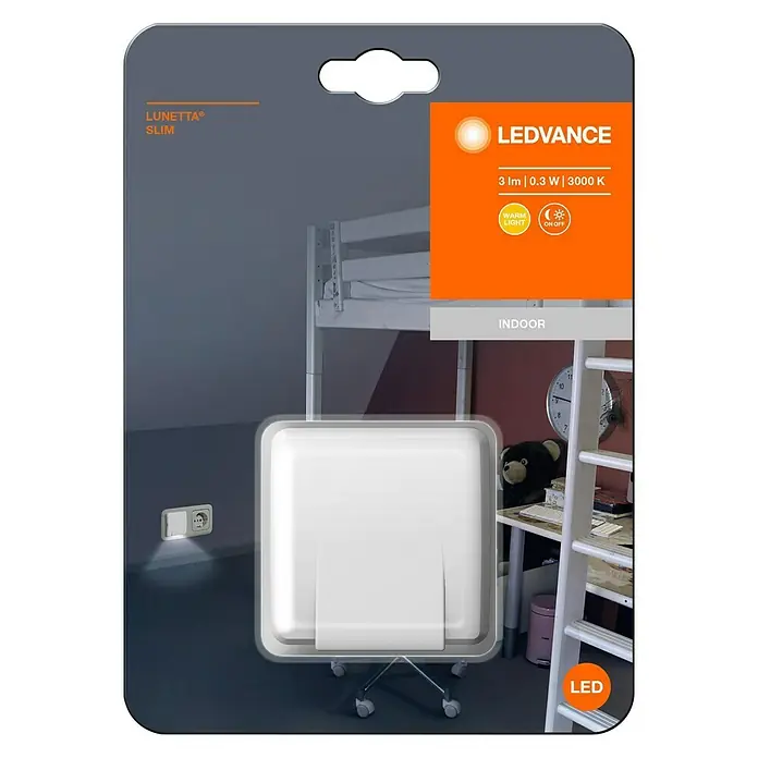 Ledvance LED-Nachtlicht - 0,3 W, Weiß, 6 x 6 x 6 cm - Ansicht von oben