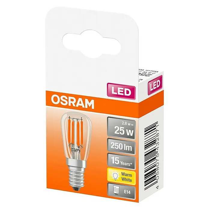 Osram LED žarulja - E14, 2,8 W, T26, 250 lm - Dijagonalni pogled