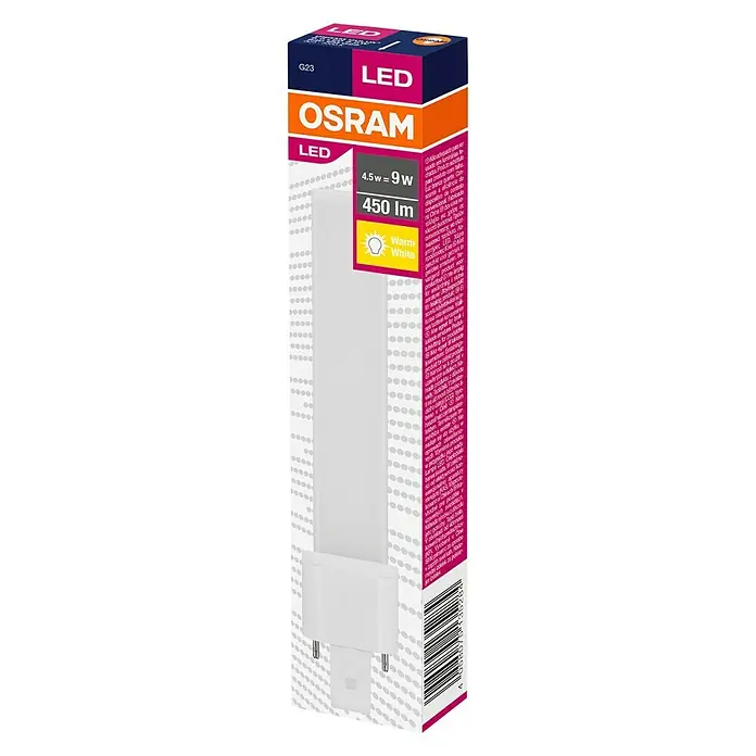 Osram Dulux S Ledlamp - 4,5 W, 450 lm - Diagonaal zicht
