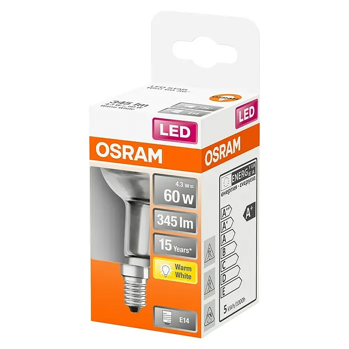 Osram Star LED žarulja - E14, 4,3 W, T 50, 345 lm, 1 kom - Dijagonalni pogled