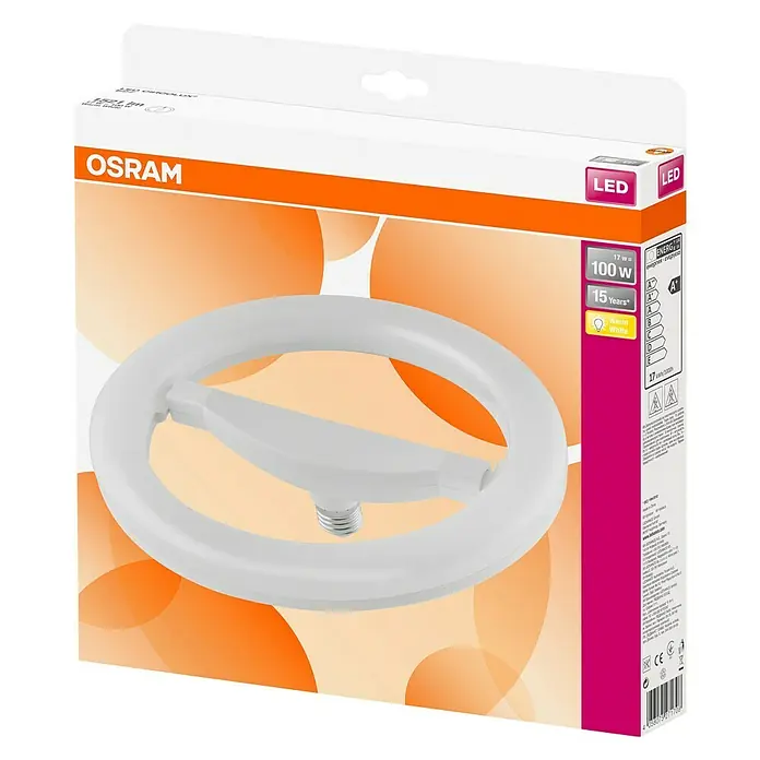 Osram Ledlamp Circolux - E27, 14,5 W, T29, 1.521 lm - Diagonaal zicht