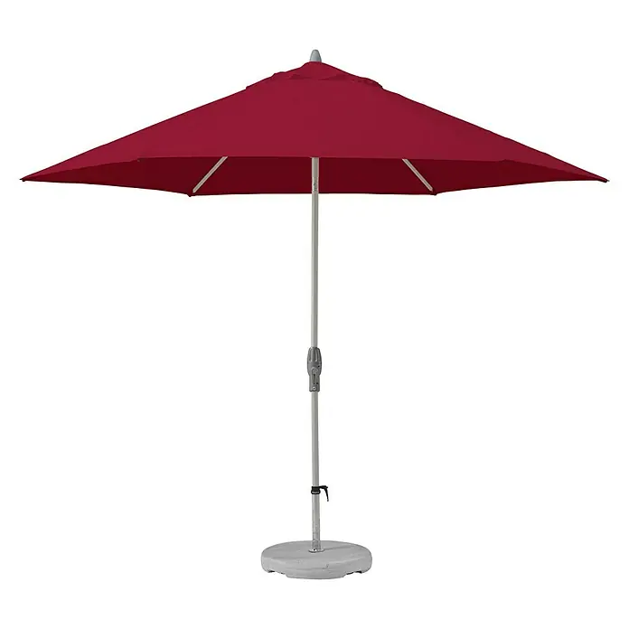 Suncomfort Sonnenschirm Shell Turn - Rot, Durchmesser: 300 cm - Vorderansicht