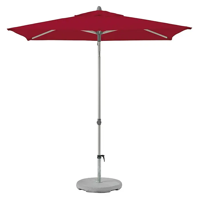 Glatz Suncomfort Sonnenschirm Push Up - Rot, L x B: 250 x 200 cm - Vorderansicht