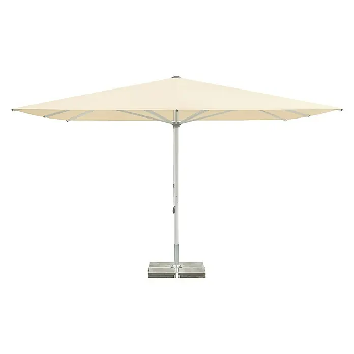 Glatz Sonnenschirm Promo Lift - L x B: 350 x 350 cm, Ecru - Vorderansicht