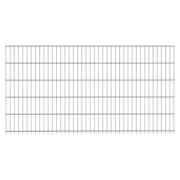 Mattenzaun Small - 200 x 103 cm, Silber - Vorderansicht